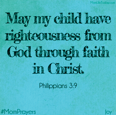 Joyful Mom Prayers - Day 10 - Righteousness