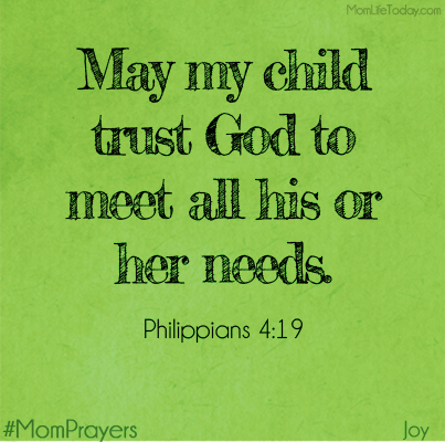 Joyful Mom Prayers - Day 12 - Trust