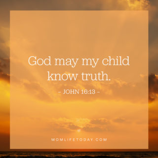 God may my child know truth.
