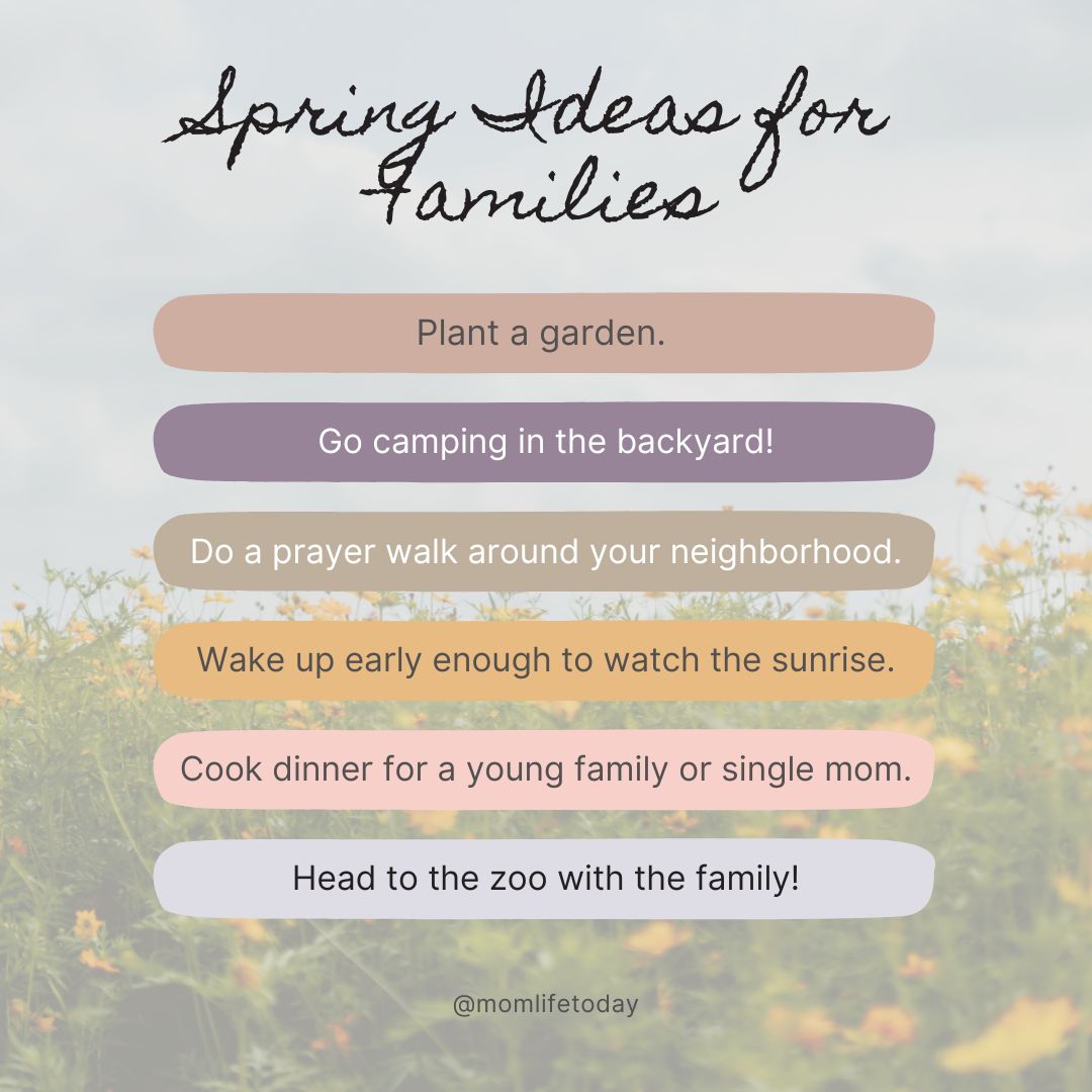 Spring Ideas for Families