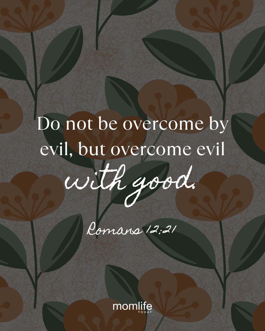 Overcome evil with Good - Romans 12:21 verse