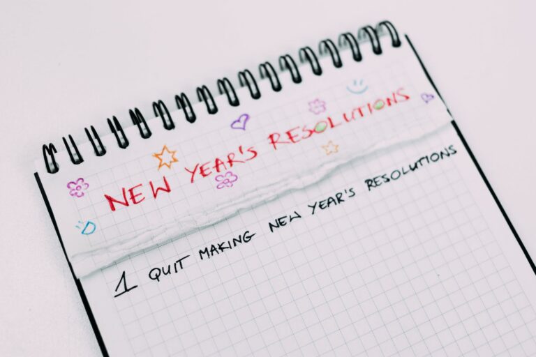 New Year’s Un-Resolution: A Unique New Year’s Resolution