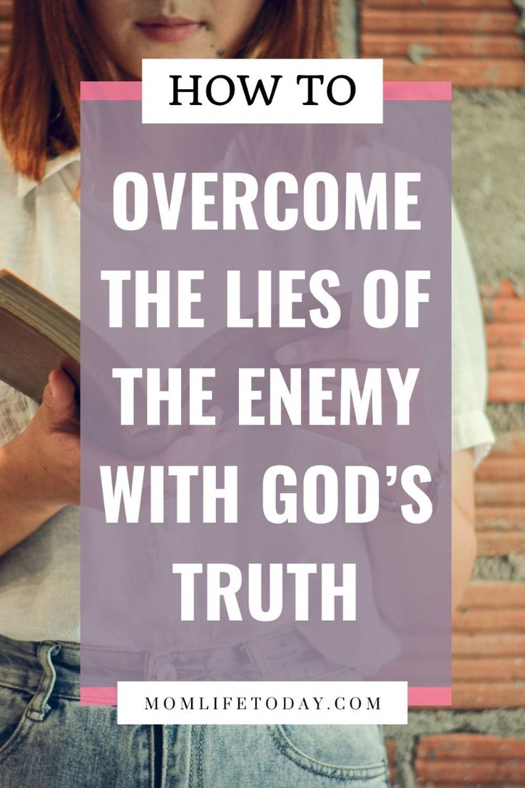 How to overcome the lies of the enemy - Woman reading open bible