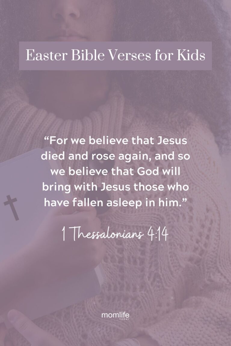 21 Simple Easter Bible Verses for Kids + Free Printable!
