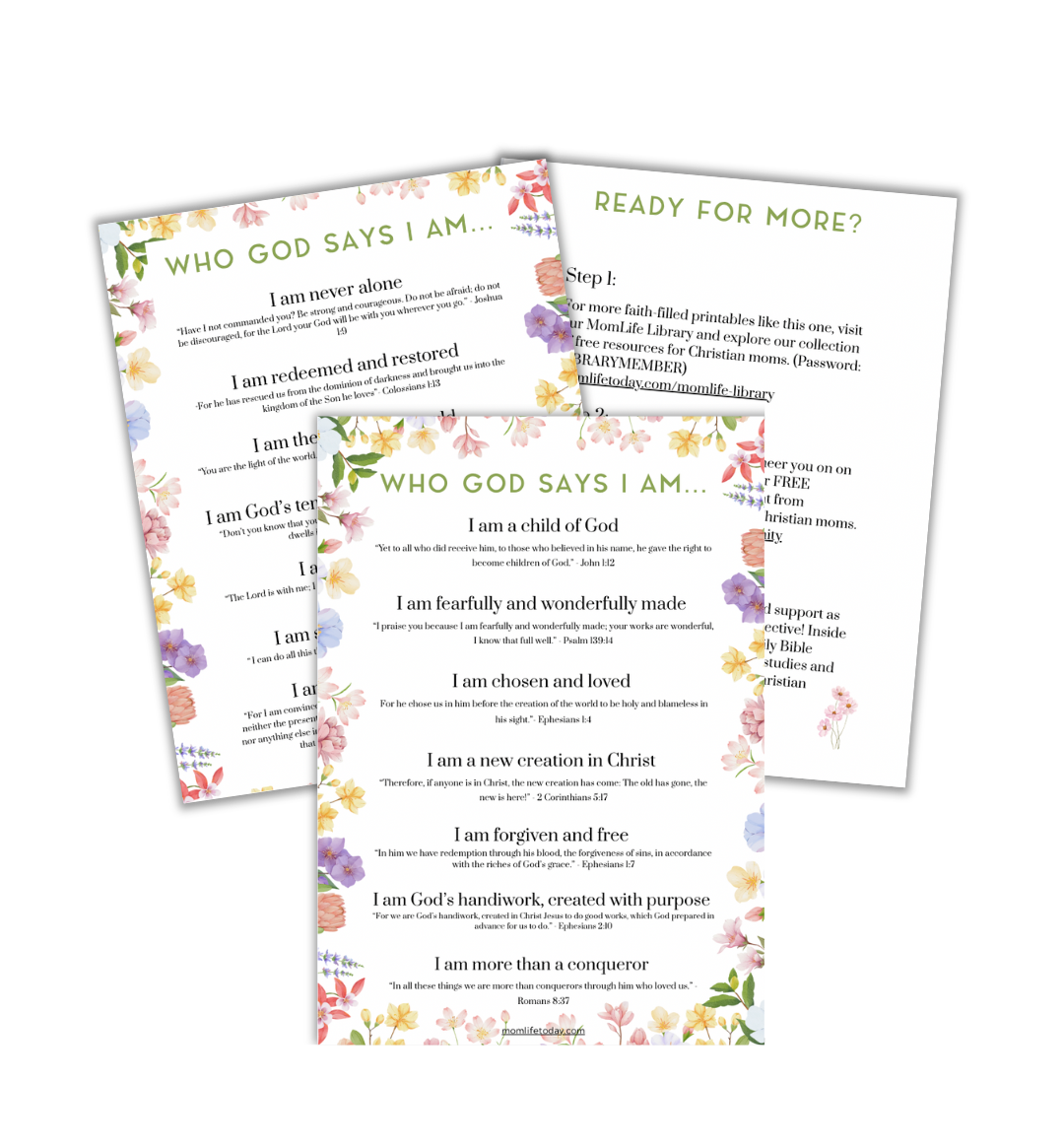 Who God Says I Am Printable