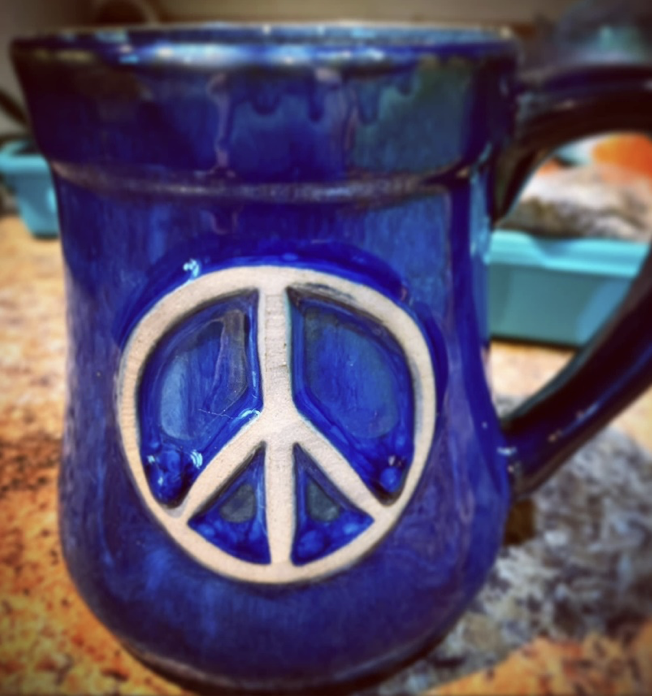 Grandma peace coffee cup