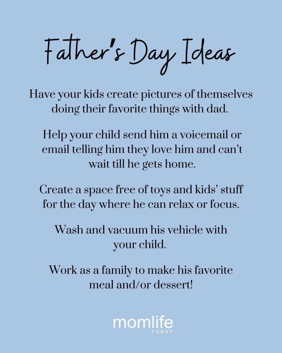 30 Ways to Help Your Kids Honor Dad This Father's Day - MomLife Today