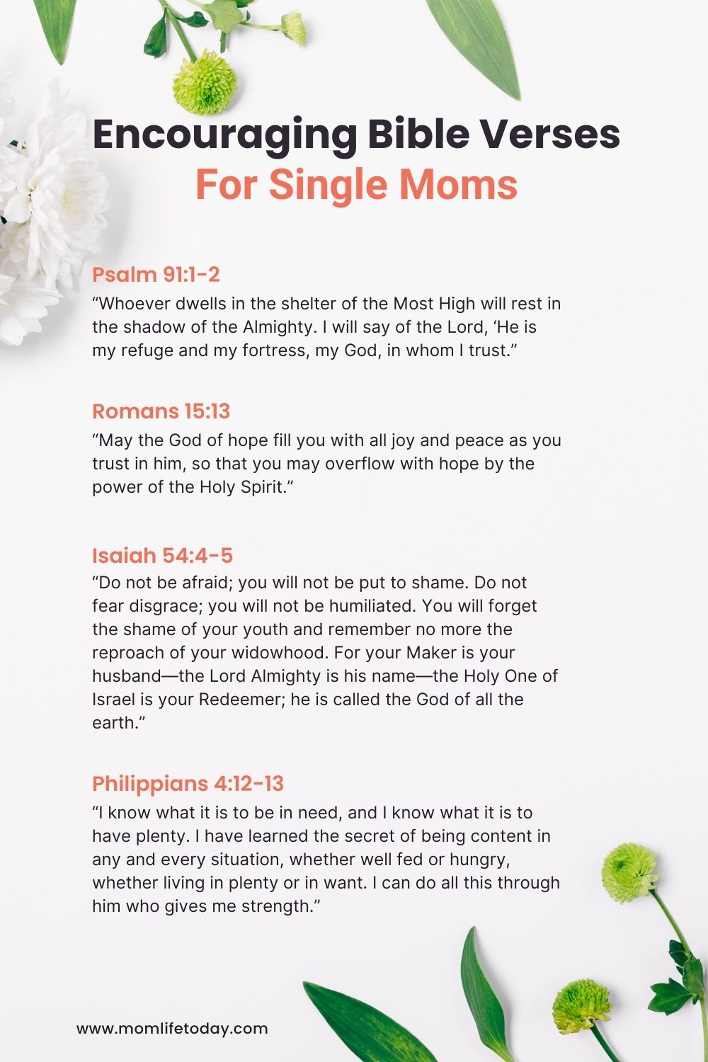 Verses for single moms