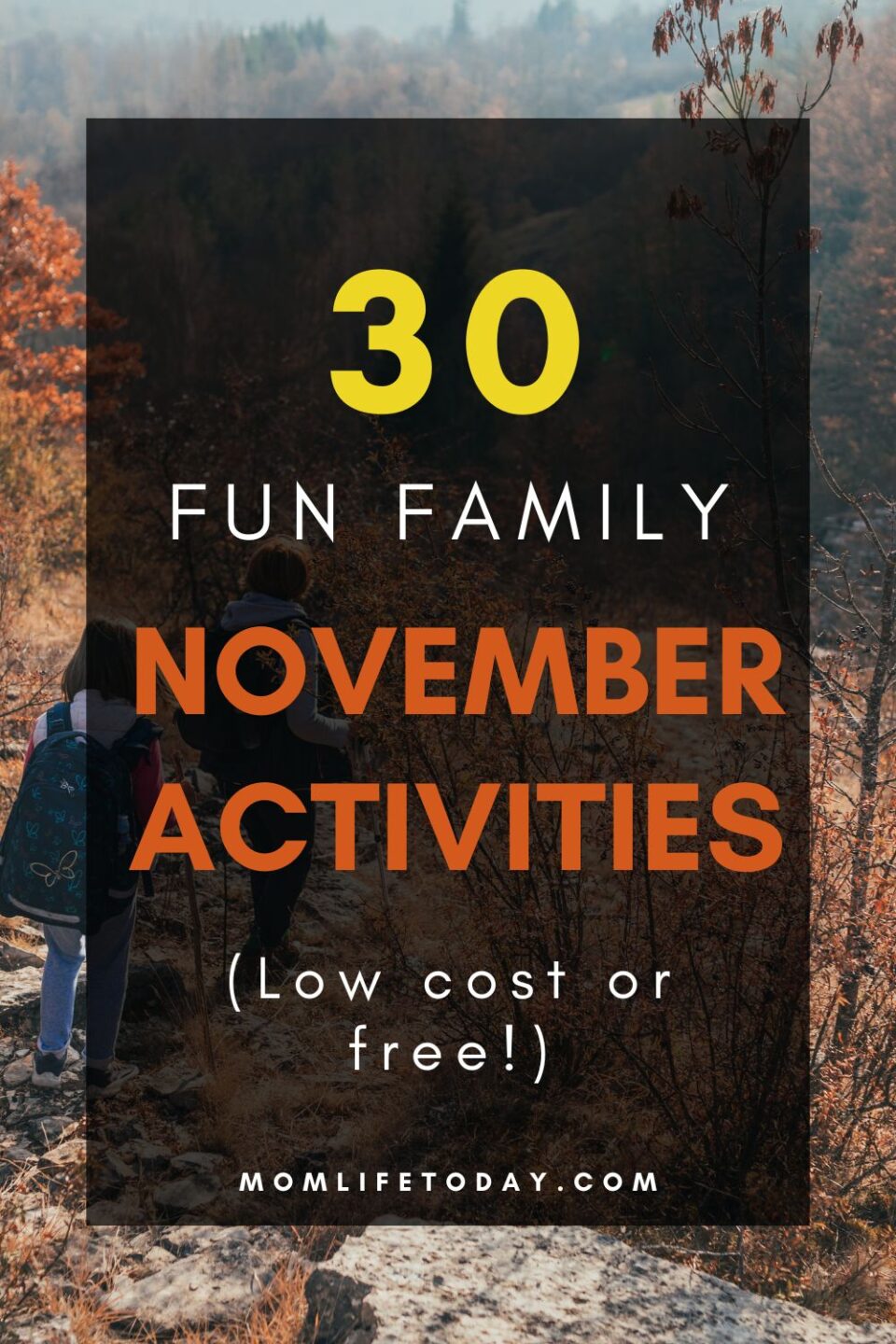 Fun family november activities