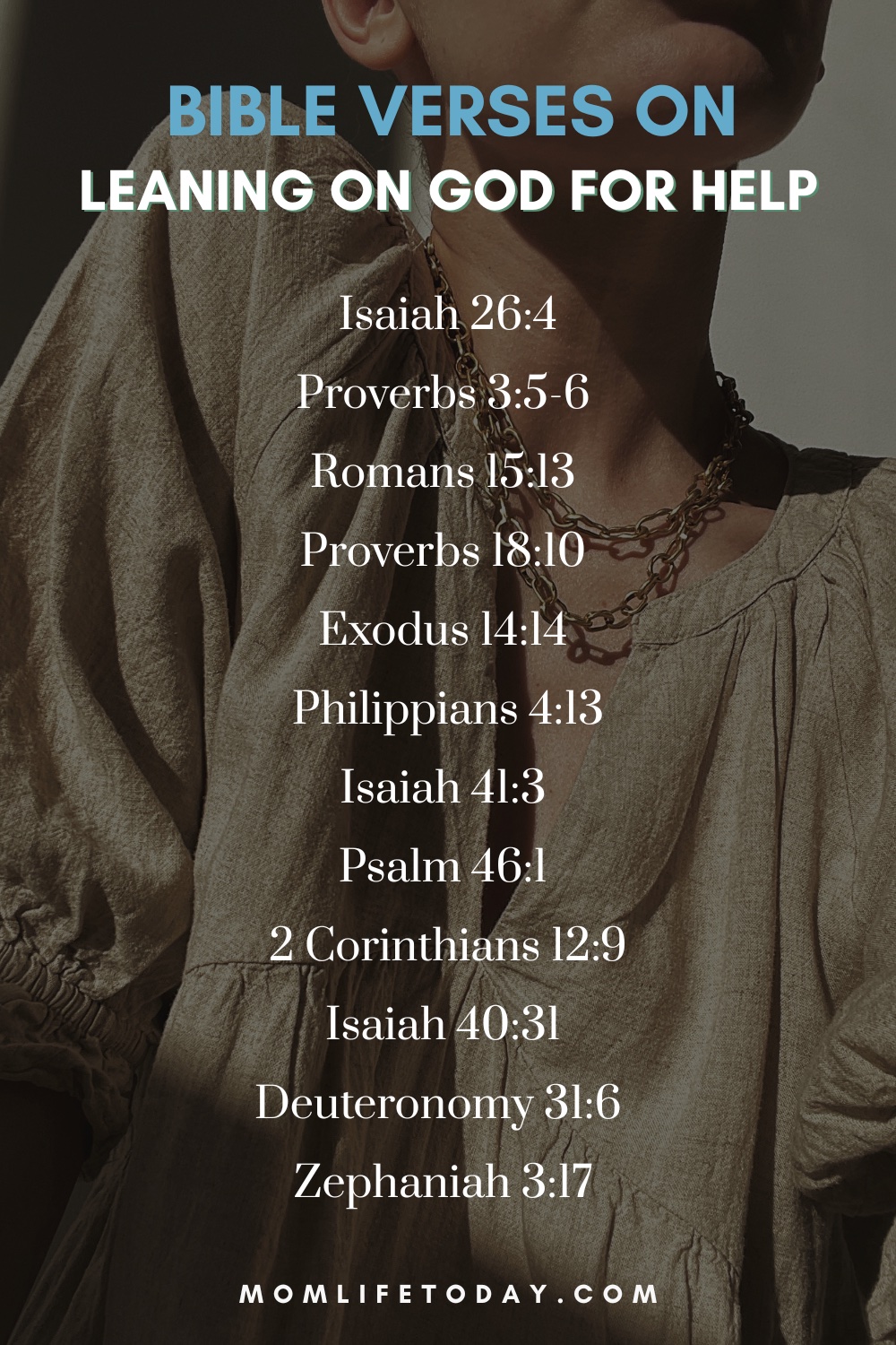 Bible verses about leaning on god for help