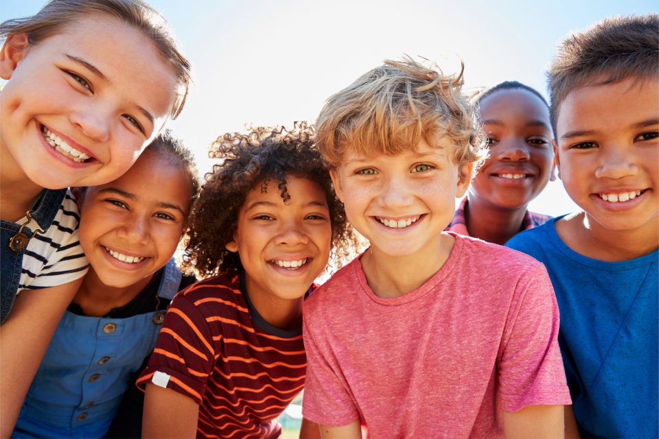 Public School Mission Field - group of smiling kids