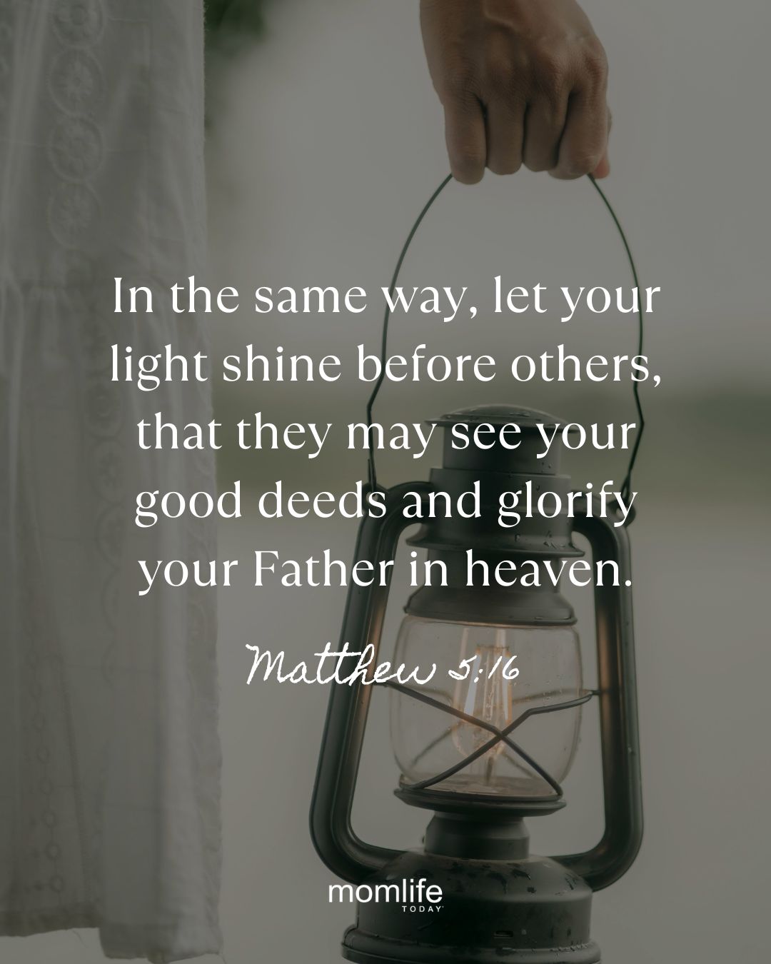 How to fight the enemy with the Word of God - Matthew 5:16 verse image