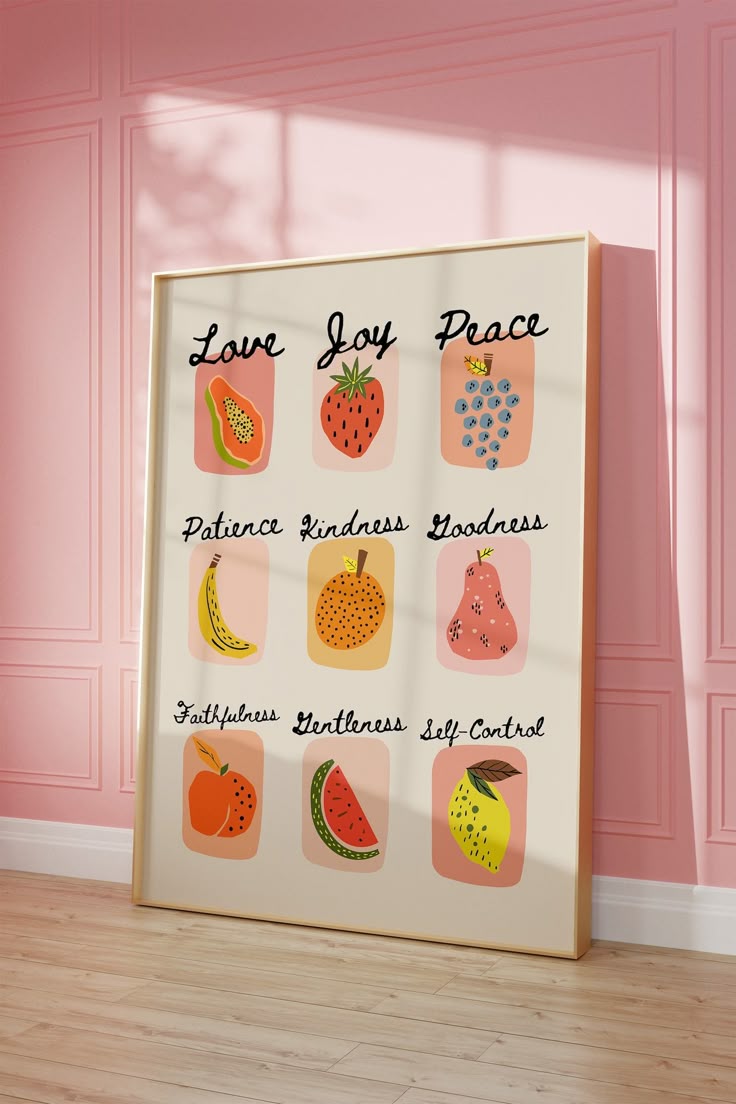 Fruit of the spirit art print - Mother's day gifts