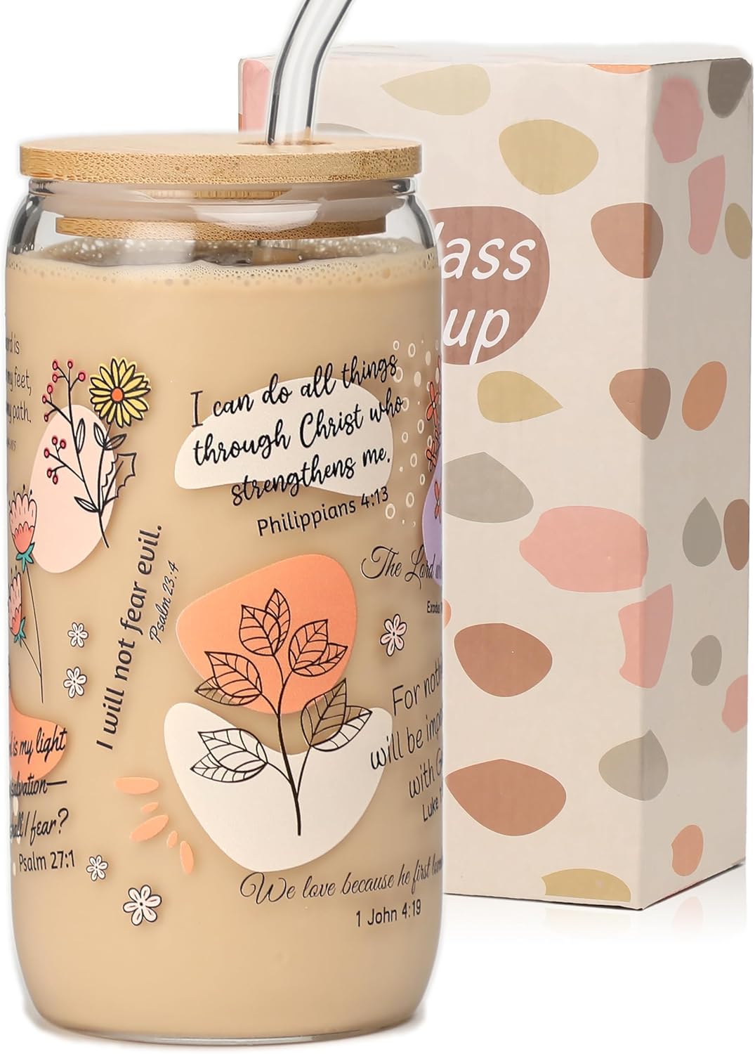 floral bible verse tumbler - christian mother's day gifts