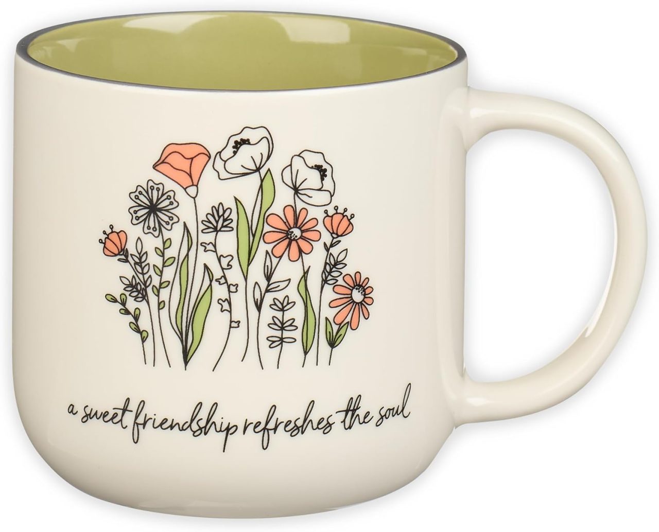 Christian coffee mug with flowers - Great mother's day gift idea