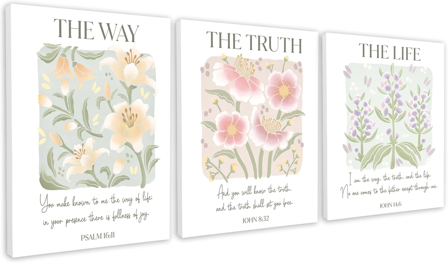 The Way the truth the life art prints - mother's day gifts
