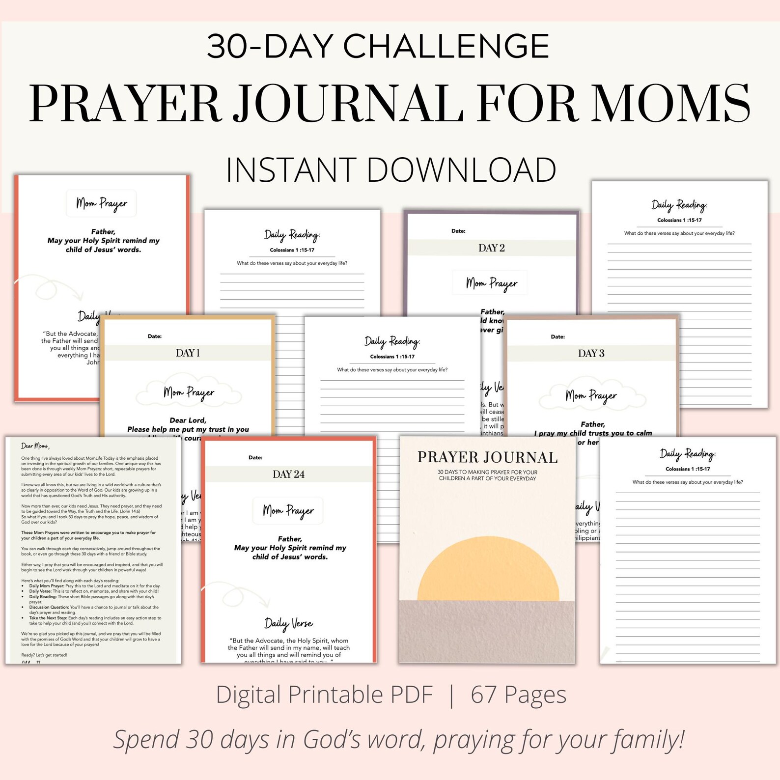 Mom Prayers Devotional Journal