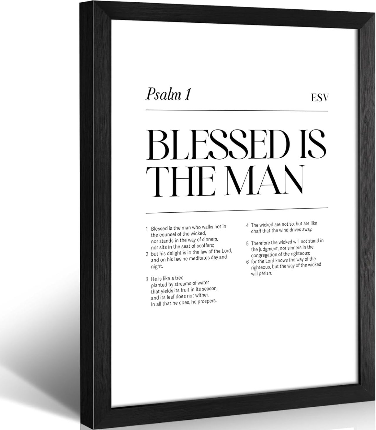 Christian Gift Guide - Blessed is the man Print